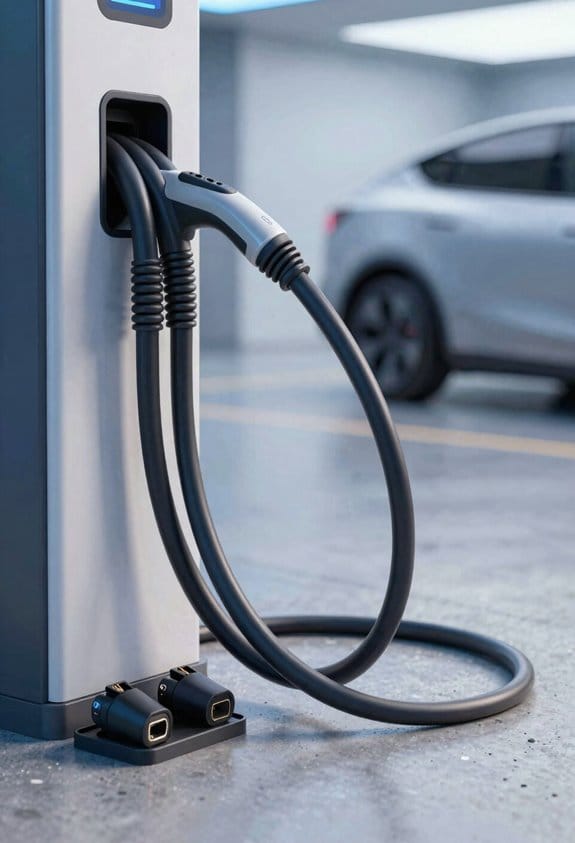 coiled ev cables space saving durability