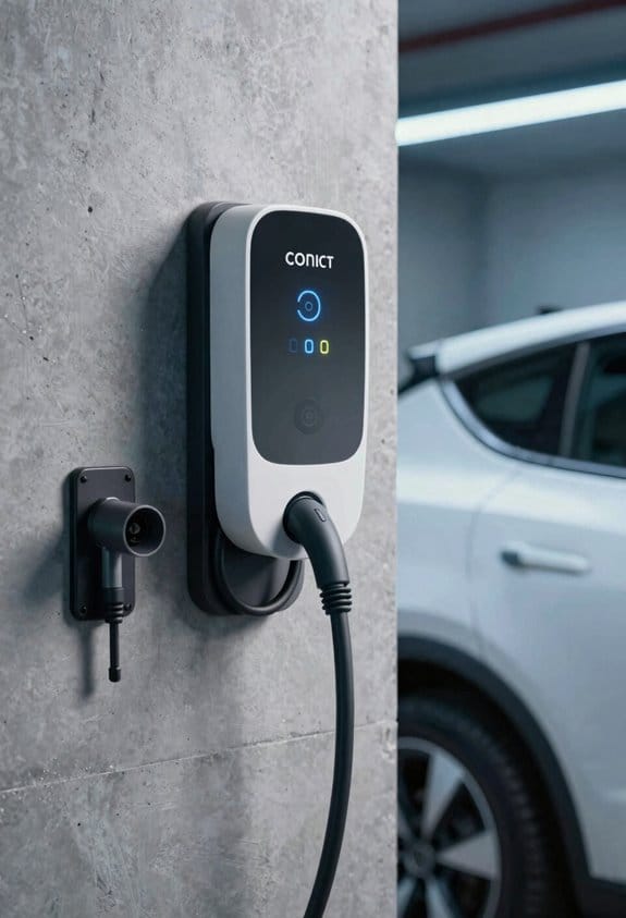 compact wall mounted ev charger