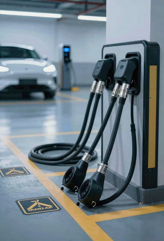 ensure clear accessible charging pathways