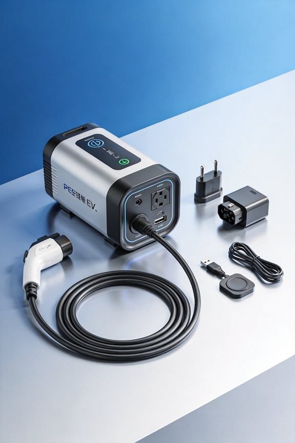 portable electric vehicle charger usage