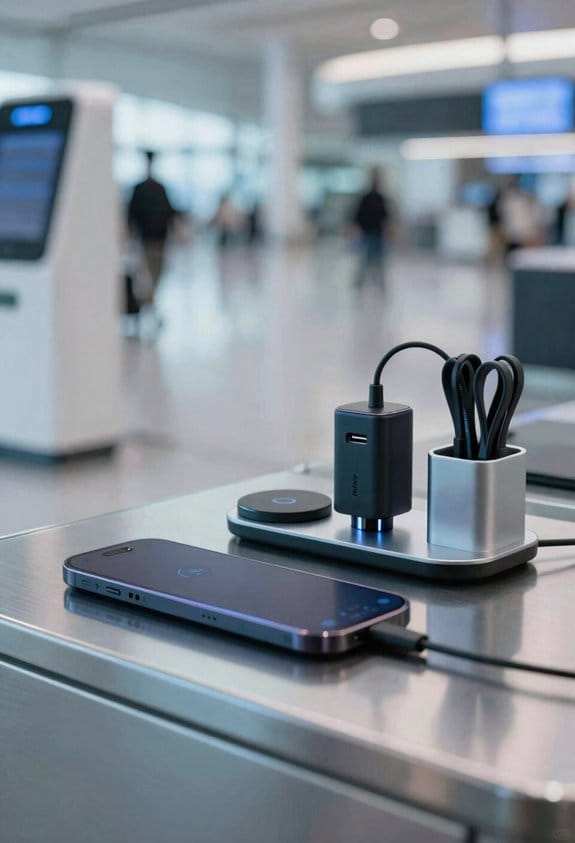 smart low height angled charging