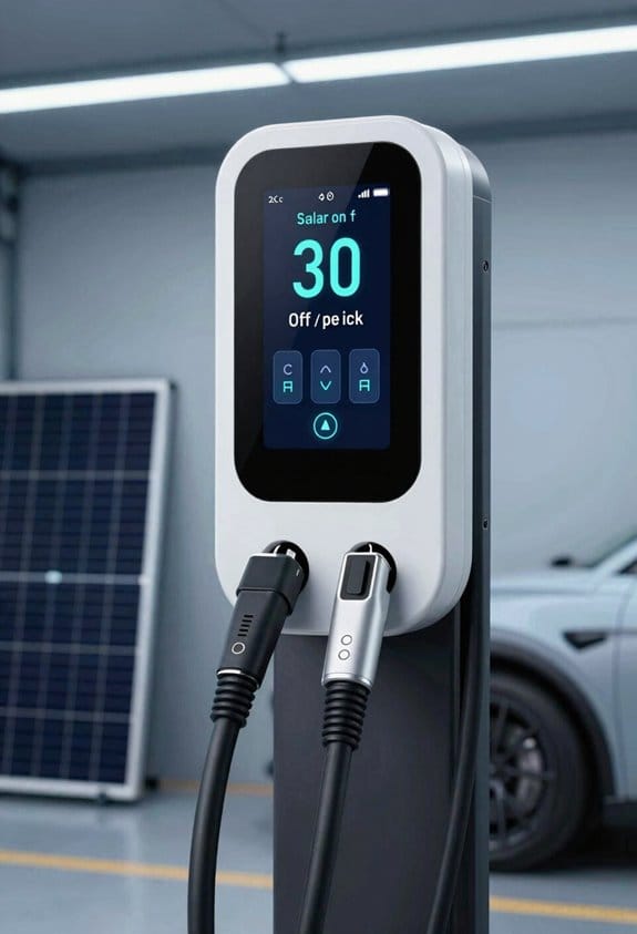 sync charging with solar and off peak