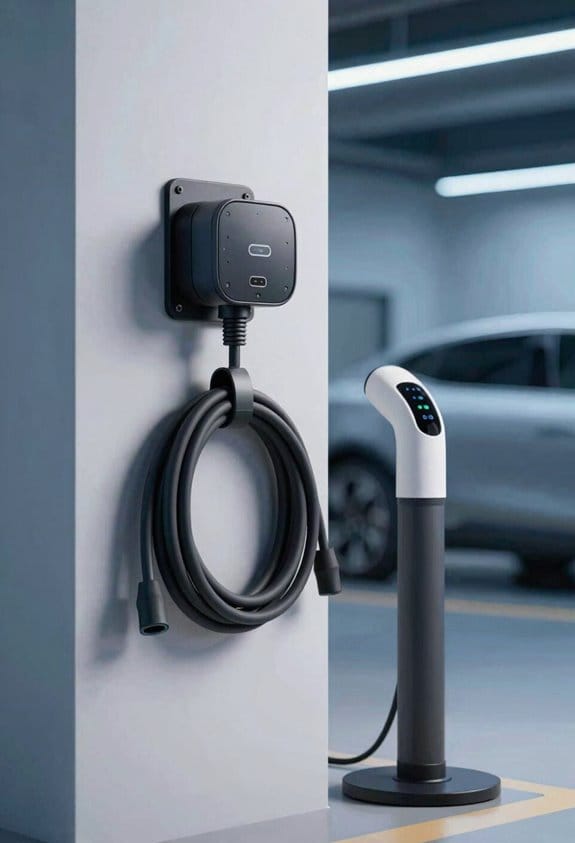 tall wall mounted cable retractor