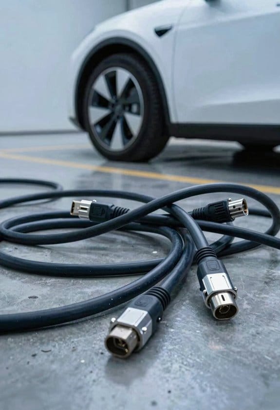 tidy hidden grouped charging cables